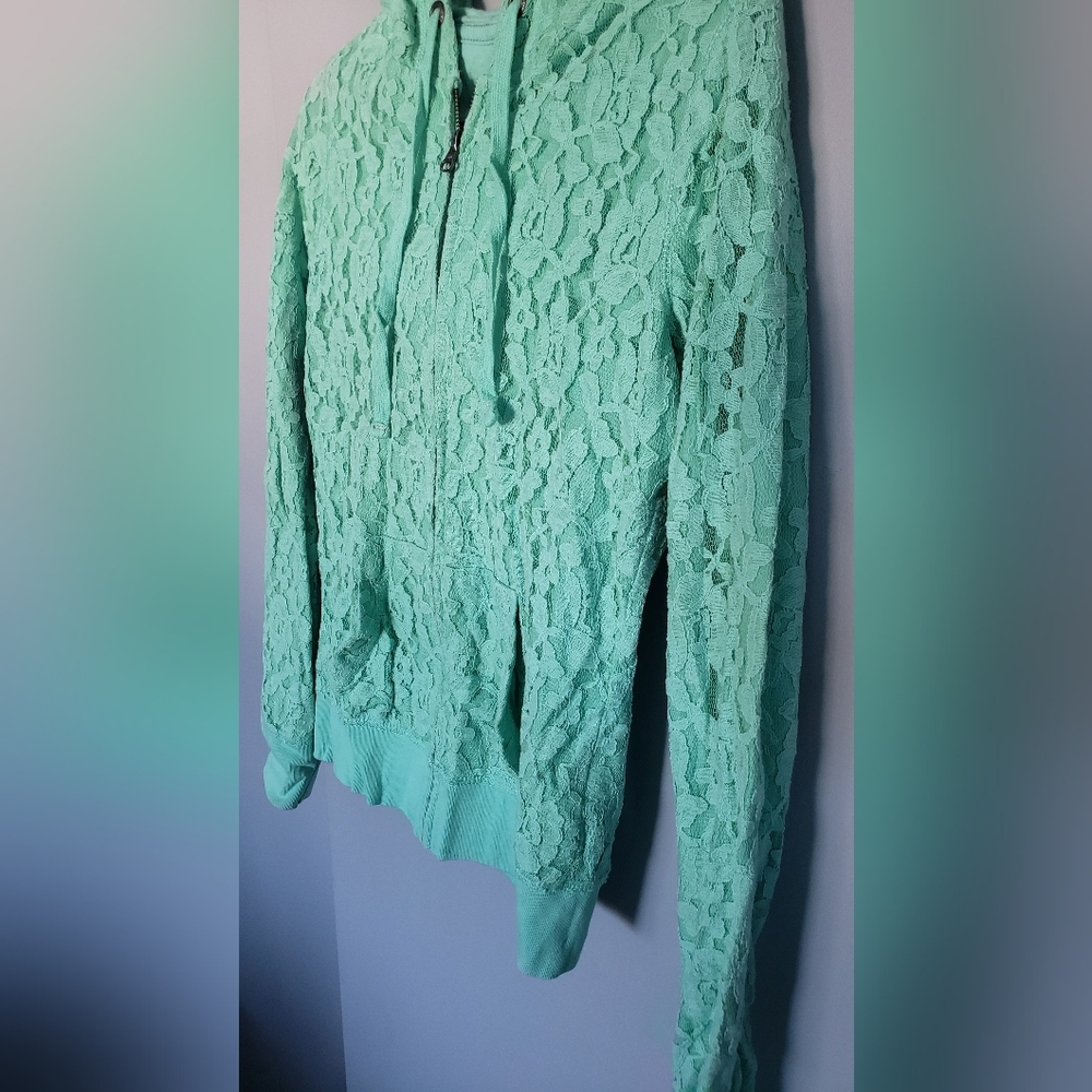 Aeropostale Beautiful Lace Hoodie size M - Picture 5 of 7